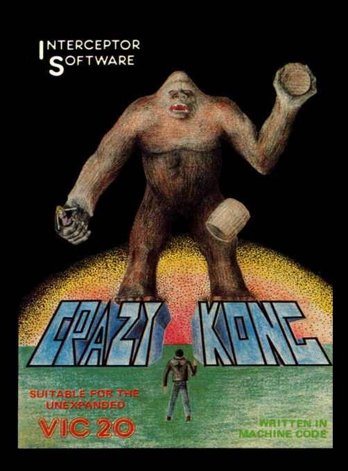 Crazy Kong box art for Vic-20